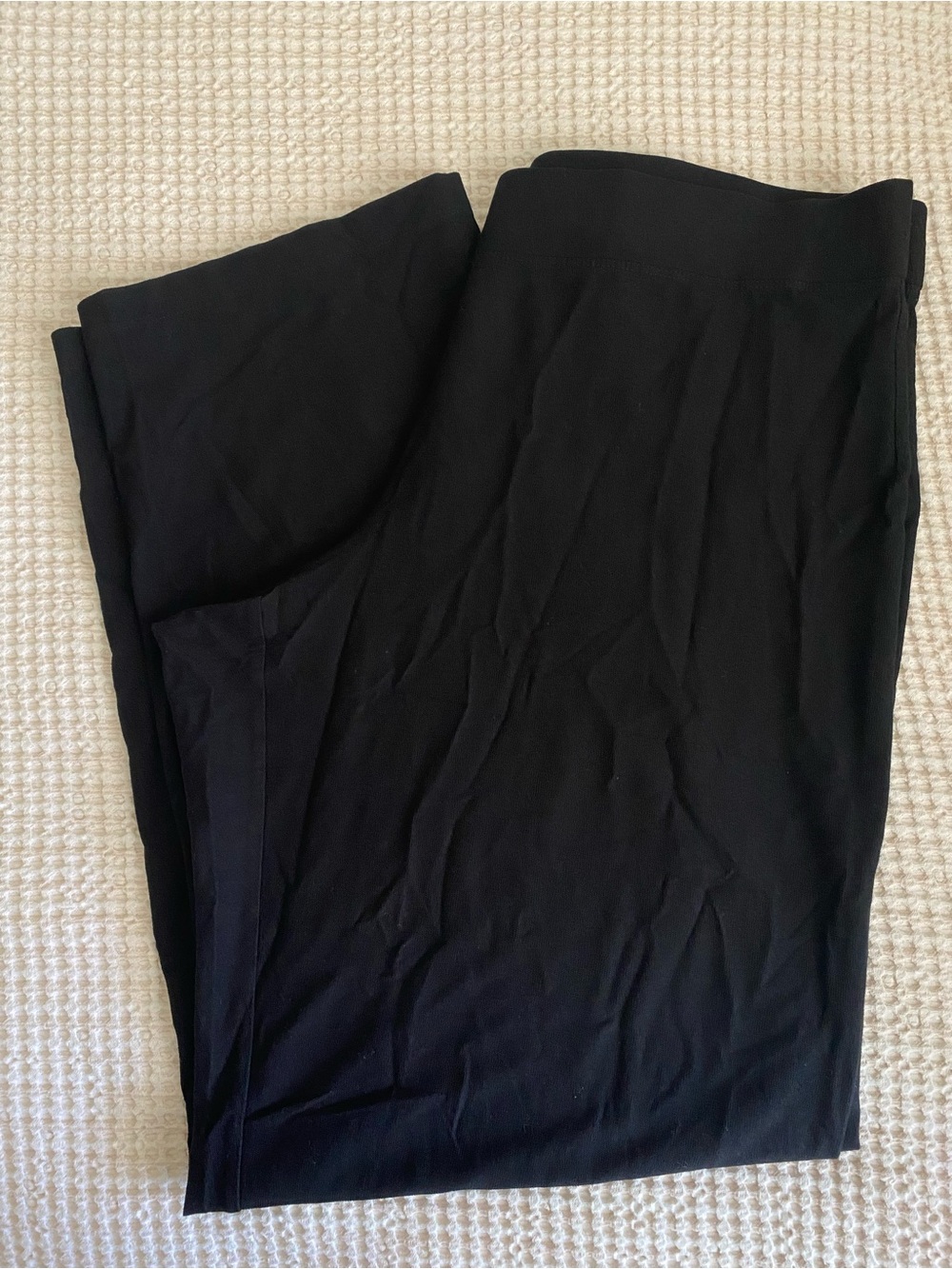 EILEEN FISHER Washable Crepe Pull-On Pants in Black - XL - Picture 5 of 10